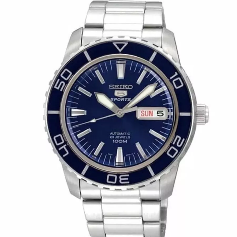 SEIKO 5 Sports SNZH53K1 7S36 04N0 Automatic Watch Fathoms Steel