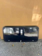 RV/Trailer Cargo Door / Access Door. Black 42"x19"x2", W/ Locks & Keys, #120B