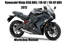 KAWASAKI NINJA 650 / 650ABS /ER-6F /ER-6F ABS 2012 WORKSHOP MANUAL - PDF Files