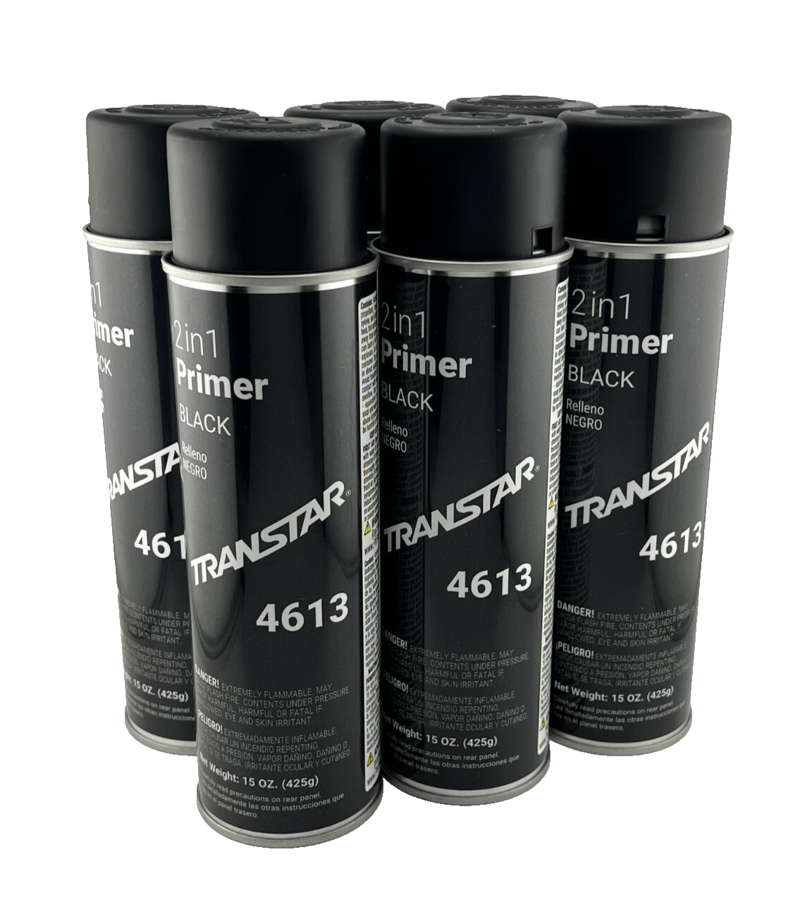 TRANSTAR 4633 - 2 in 1 PRIMER - WHITE 15oz. - 6 CANS - FREE SHIPPING