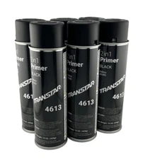 TRANSTAR 4613 -2 IN 1 PRIMER - BLACK 15oz. - 6 CANS - FREE SHIPPING
