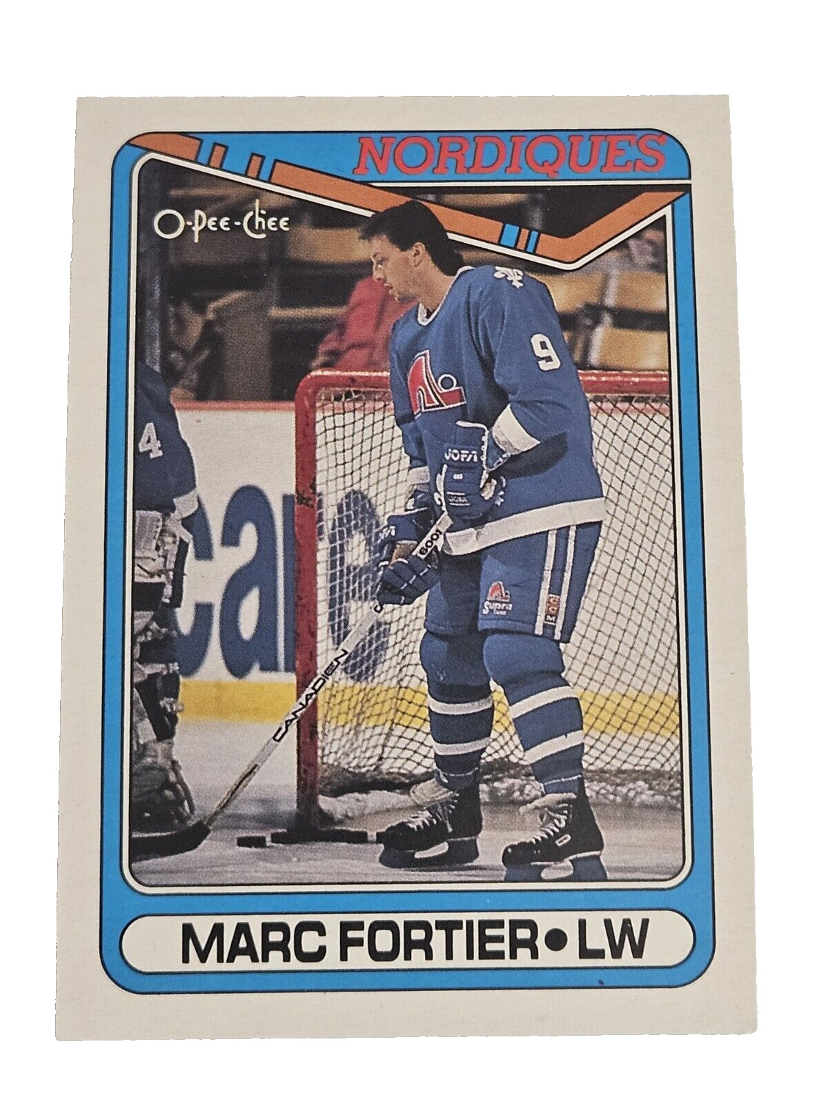 1990-91 OPC #176 MARC FORTIER Hockey Card QUEBEC NORDIQUES