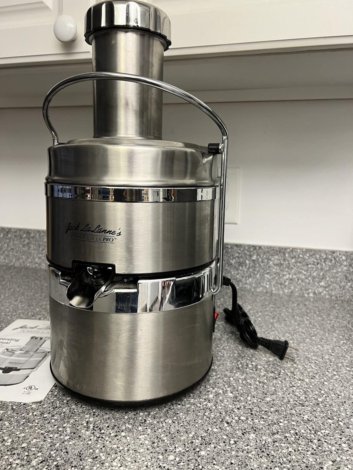 Jack LaLanne's Power Juicer Pro E1189 Stainless Steel Complete Pkge