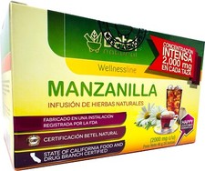 Premium Chamomile Tea - Te de Manzanilla by Betel Natural - 24 Tea Bags