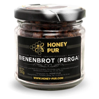 HONEY PUR Bienenbrot Perga reich an Vitamine und Aminosäure roh fermentierte Blütenpollen