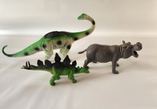 Lot Of 3 Vintage Dinosaurs/Figures Greenbrier International Dinosaur Figures