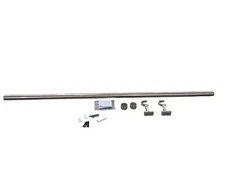 BlastHome, 4 ft, Custom Curtain Rod, 1 1/4" Diameter, Brushed Nickel