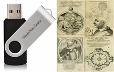 12 Books of Robert Fludd - Occult Rosicrucian Kabbalah Geometry Cosmology on USB