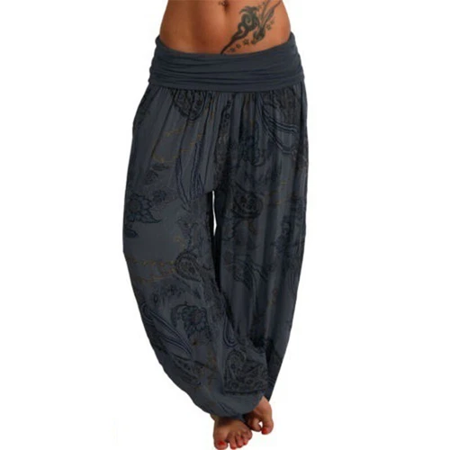 Plus Size Womens Boho Yoga Casual Baggy Hareem Trousers Gypsy Hippie Harem Pants - Picture 8 of 19