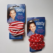 Lot 2 Vintage Goody ELASTY Scrunchie Elastic Ponytail Holder 1996 New Old Stock