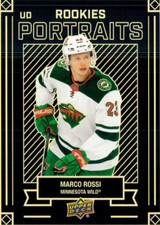 Marco Rossi Minnesota Wild 2022-23 Upper Deck Series 1 Hockey YG Portraits RC SP
