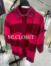 ZARA MAN OPEN KNIT STRIPE SHIRT S-XL Pinks REF. 2621/402/116