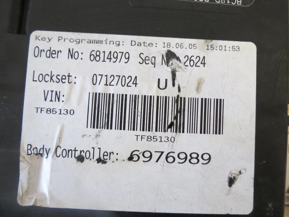 02 03 04 05 06 2002-2006 Mini Cooper r52 módulo de control de carrocería BCM BCU 6976989 Foto 2 de 4
