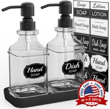 Juego De Dispensador De Jab n De Cocina Dispensador De Jab n De Vidrio Con Bomba