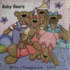 Baby Bears - Card Making Paper Crafting - Fee J Designs  CD ROM - New - RefTCD1 