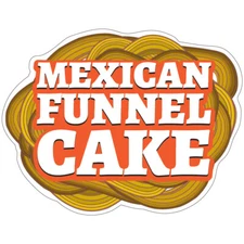 Mexican Funnel Cake Decal Concession Stand Food Truck Sticker