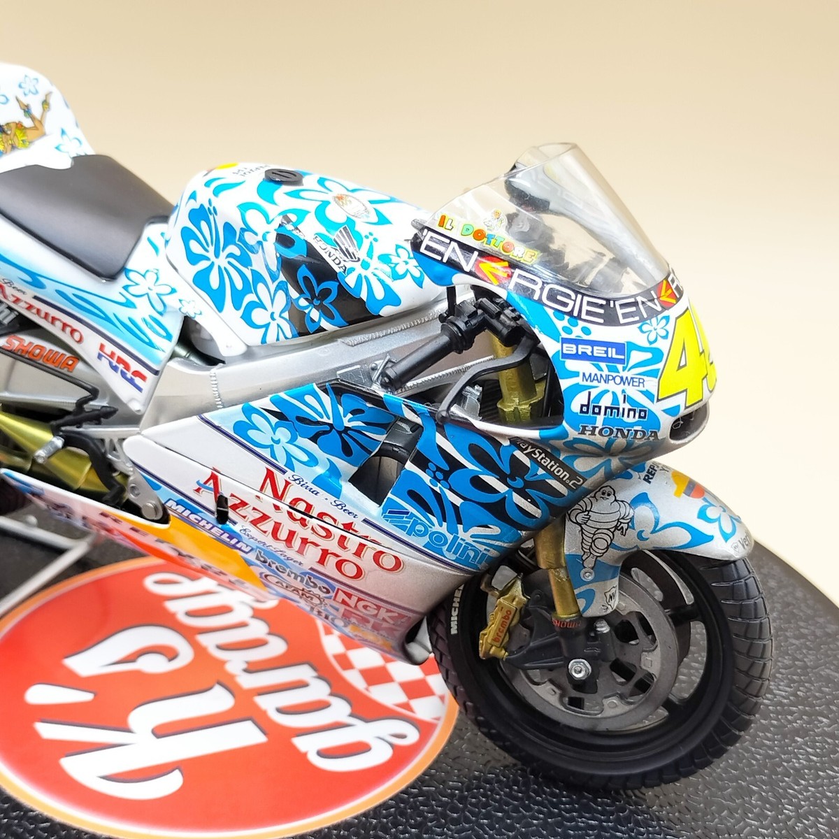 MINICHAMPS 1/12 Honda NSR 500 Valentino Rossi Nastro Azzuro
