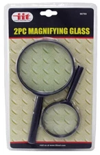 Illinois Industrial Tool 2 Piece Magnifying Glass Set Fast Free Shipping !!!