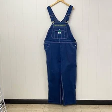 Liberty Overalls Men's 38x30 Blue Cotton Denim Bib Carpenter Workwear Jeans