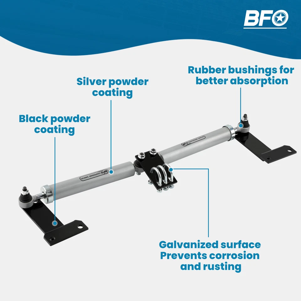 Dual Steering Stabilizer for Ford F250 F350 Super Duty 1999-2004 4WD 2"-8" Lift - Image 4 of 4