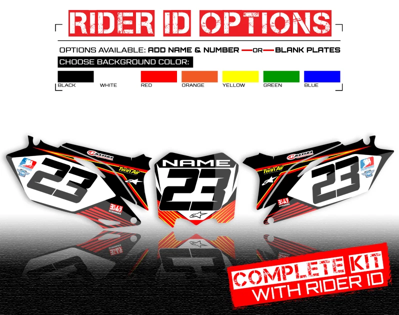 Honda CRF 450R 2009 2010 2011 2012 KIT DE GRÁFICOS CRF450R 450 R MOTO CALCOMANÍAS  Foto 2 de 4