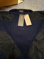 N. Peal James Bond 007 Navy Commando Sweater No Time to Die Size M  , Brand New