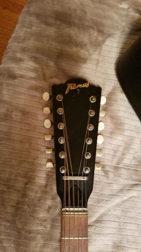 Guitarra acústica vintage años 60-70 Framus Texan modelo 5/296L 12 cuerdas Foto 4 de 4