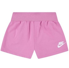 Nike Girls Pink Cotton Swoosh Logo Shorts. Size Large 6X NWT Free Shipping