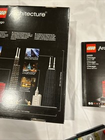 LEGO Architecture 21033 Chicago 100% Complete W/Box & Instructions 