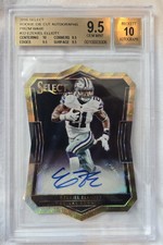 2016 Rookie Die Cut Autographs Ezekiel Elliott Prizm Wave /10 BGS 10 subs