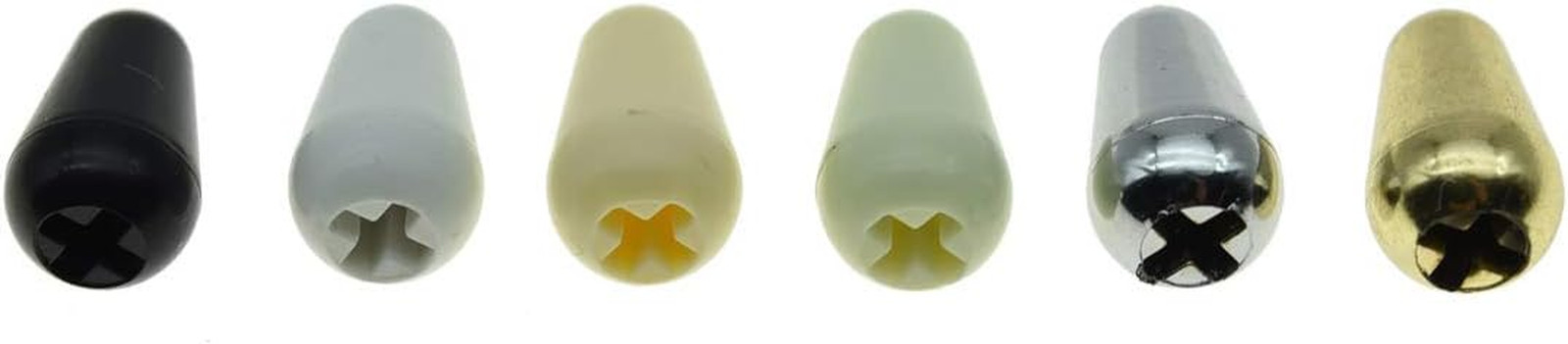 KAISH 2Pcs Guitar 5 Way Pickup Switch Tip Switch Cap Switch Knob for USA Strat/S