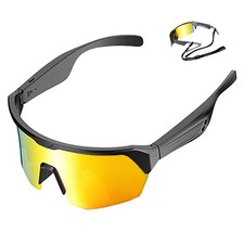 Smart Bluetooth Glasses for Men Women, Polarized Sunglasses with Open Ear B...