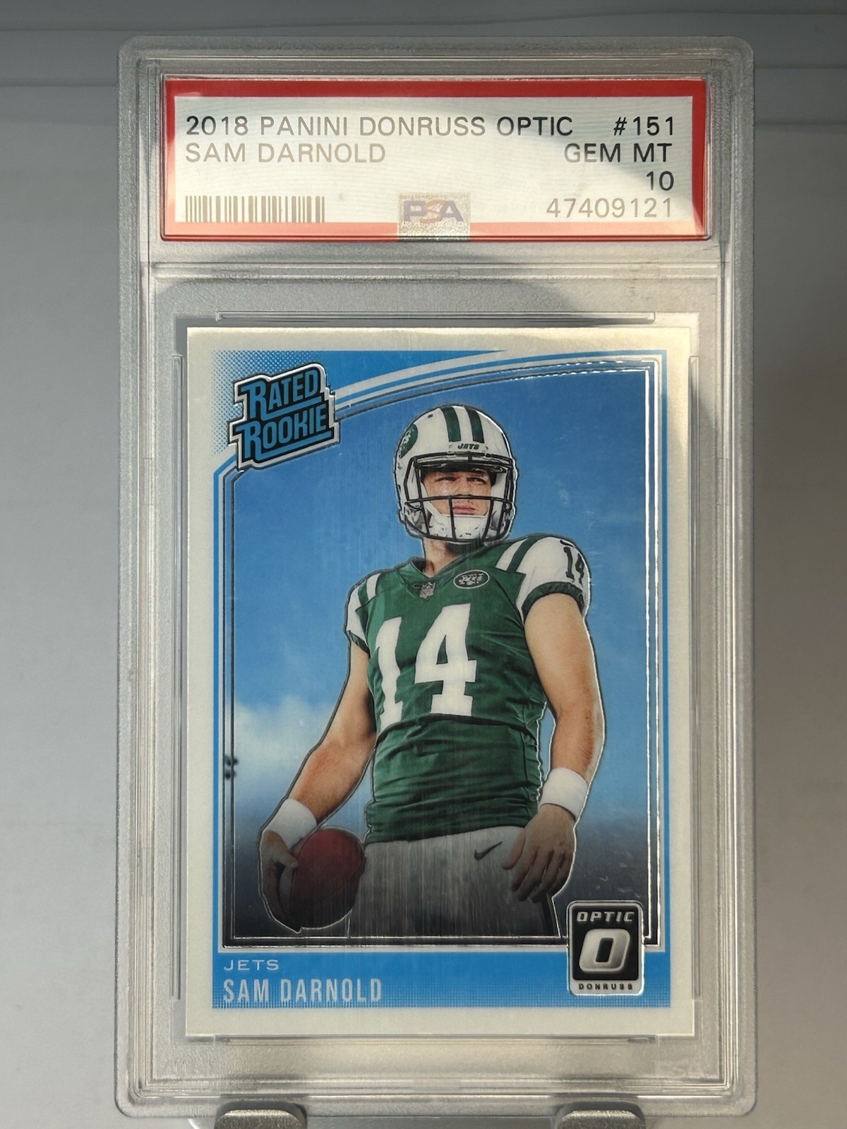 2018 Donruss Optic Rated Rookie #151  Sam Darnold PSA 10 Super Bowl Seahawks