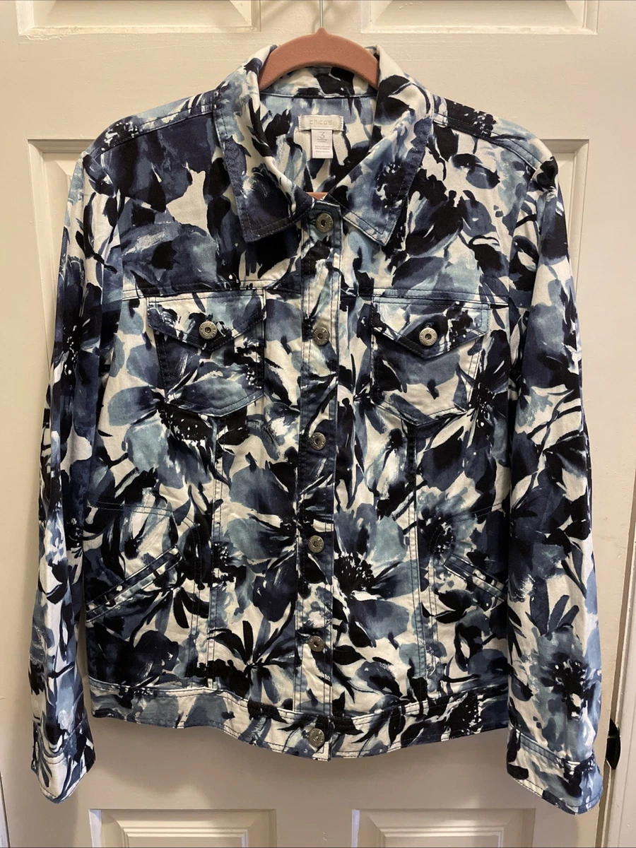 Chico's Floral Denim Coats, Jackets & Vests for Women for sale | eBay