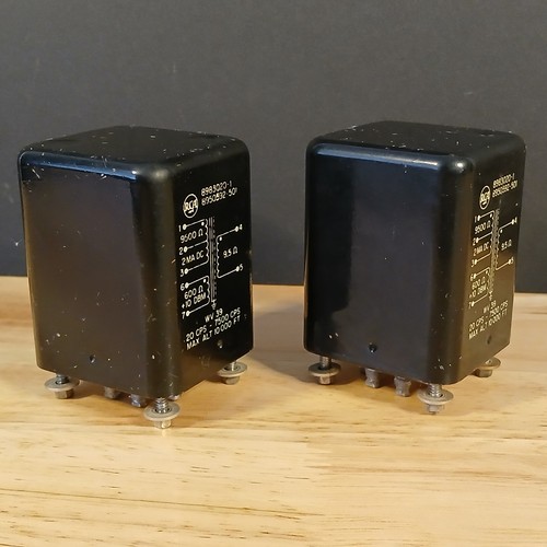 Matching Pair 1950's RCA 8983020-1 Audio Input Transformers Brass Hardware 2" - Picture 4 of 7