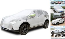 Half Car Cover with Cotton All Weather Car Body Cover Sunshade Cover Snow