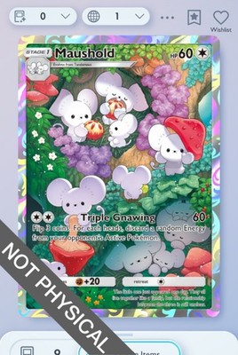 Pokemon TCG POCKET - Maushold 1 , Paldean Wonders, English