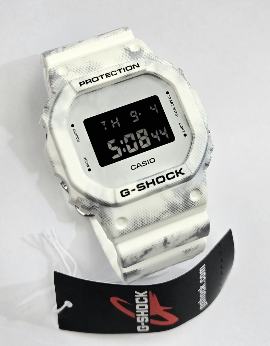CASIO G SHOCK DW-5600GC-7 WHITE CAMOUFLAGE LIMITED MODEL WR 200M