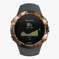 Suunto 5 Sportuhr Gps-Uhr Uhr Smartwatch Laufuhr Fitnesstracker Grau Kupfer