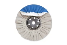 Zephyr AWW-58-8-SS White/Blue Super Shine 8" Buffing Wheel