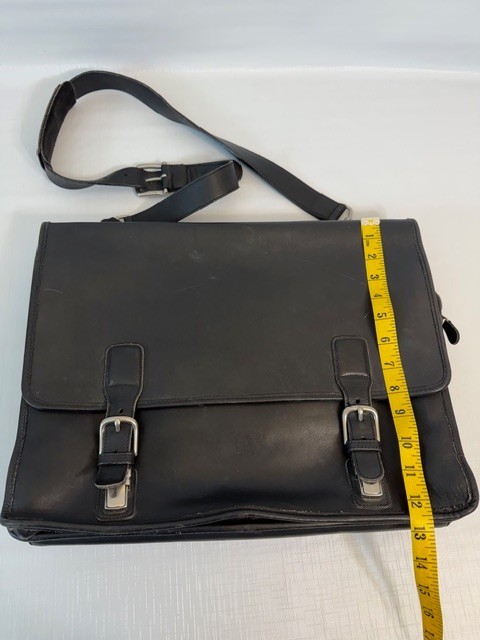 Vintage Coach 5810 Leather Briefcase Laptop Messenger Black Strap