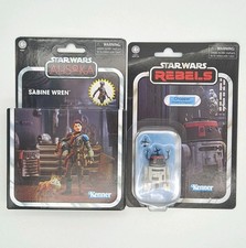 Star Wars Vintage Collection REBELS Dlx Sabine Wren & Chopper Imperial Disguise