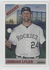 2015 Topps Heritage High Number Gum Damage Back Jordan Lyles #526 7i2