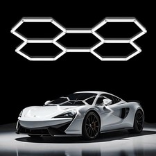 Hexagon Garage Light 5 Hex, 168W 20160LM, 6500K Super Bright Honeycomb LED Ce...