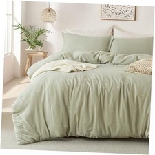 Super Soft Duvet Cover - 100 Queen 90"x90" 02 - Mist Sage No Comforter 