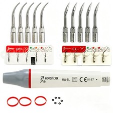 Woodpecker Dental Ultrasonic Scaler Piezo Handpiece HW-5L G1 P1 Tips Fit EMS UDS