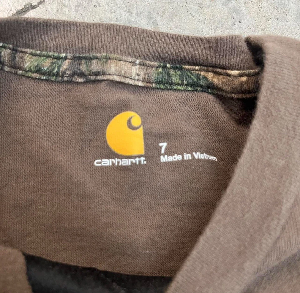 Camisa Carhartt Niños Camuflaje Manga Larga Talla 7 Foto 3 de 4