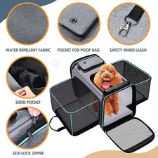Pet Carrier Bag Travel Case Airline Approved Soft Sided Comfort Bag for Cat Dog