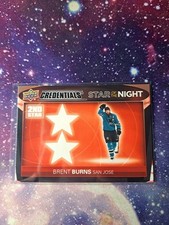 2021-22 UD Credentials Star of The Night #2S-8 Brent Burns