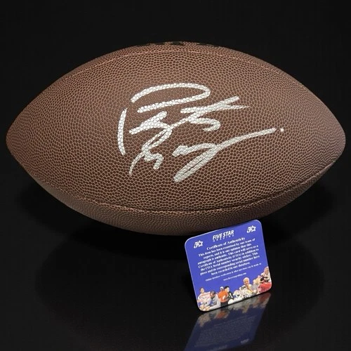 Peyton Manning Signed Autographed Football COA Full Size Colts Broncos #18
